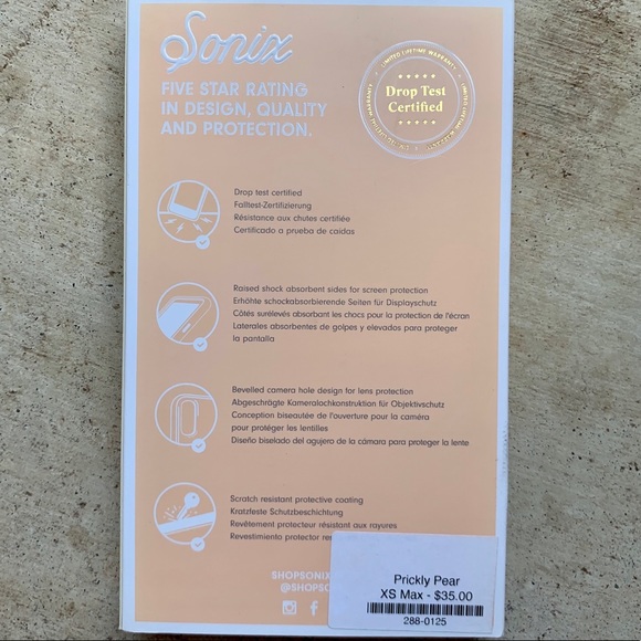 NWT Sonix iPhone Case Green Cactus - XS Max - Picture 6 of 6